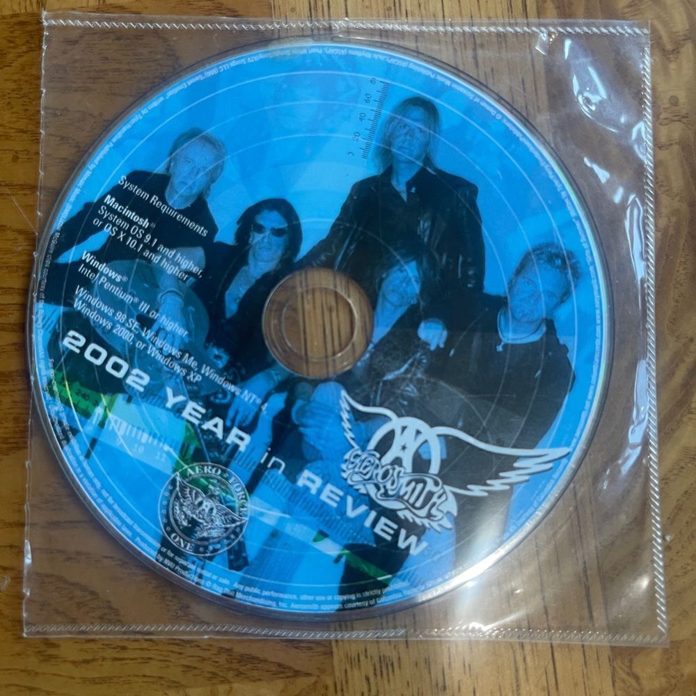 Aerosmith 2002 Year in Review Multimedia CD-ROM Rare Collectible Disc